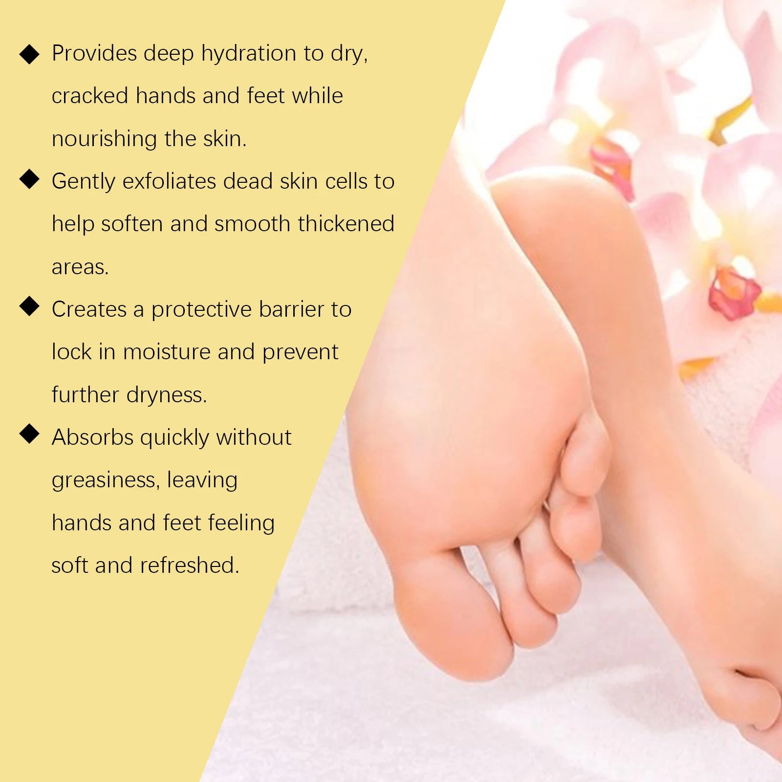 Hand Foot Moisturizing Stick Anti-Cracking Feet Exfoliating Removal Dead Skin Smooth Soft Skin Hand Feet Nourishing Care Balm Qme