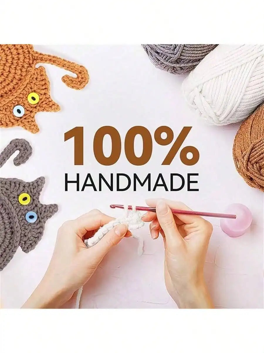 Peeking Cat Crochet Coasters-cat Gifts Lovers-cat Coaster Insulation Qme