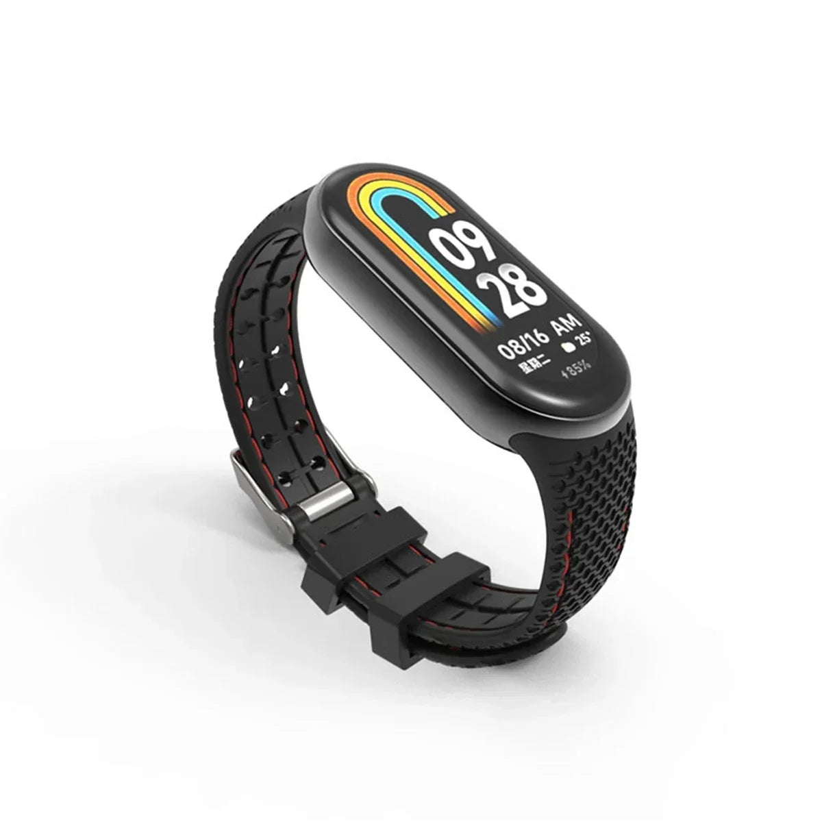 Silicone Strap For Mi Band 8 9 Bracelet Rubber Watchband Replacement Smartwatch Wrist Bracelet Correa For Xiaomi Mi Band 8 Strap Qme Red Mi Band 8