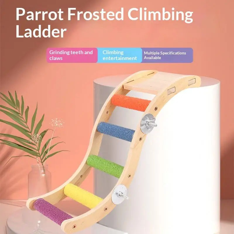 Teeth Grinding Pole Stand Toy Interactive Bird Accessories 6 8Step Qme