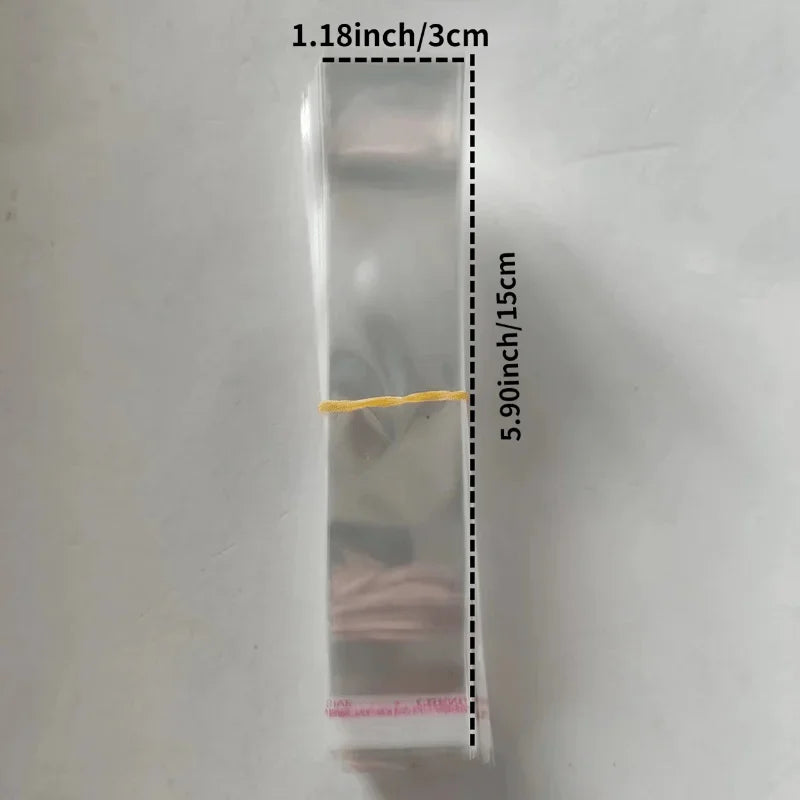 100pcs Transparent Plastic Self Adhesive Bag Self Sealing Small Bags For Pen Jewelry Candy Packing Resealable Gift Qme