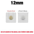 1Pair PVC Invisible Strong Magnetic Snaps Button Hidden Magnetic Fastener for Handbag Clothing Clasp DIY Craft Sewing Supplies Qme 12mm(Round)