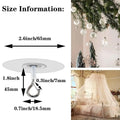 1pc No-Drill Hooks For Ceiling Self-Adhesive Water Resistant Hooks For Ceiling Home Storage Hooks For Wind Chimes Plants Lights Qme White