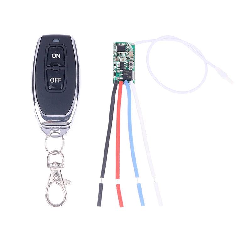 433mhz DC 3 6V 5V 9V 12V 24V 1CH Mini Relay Wireless RF Remote Qme