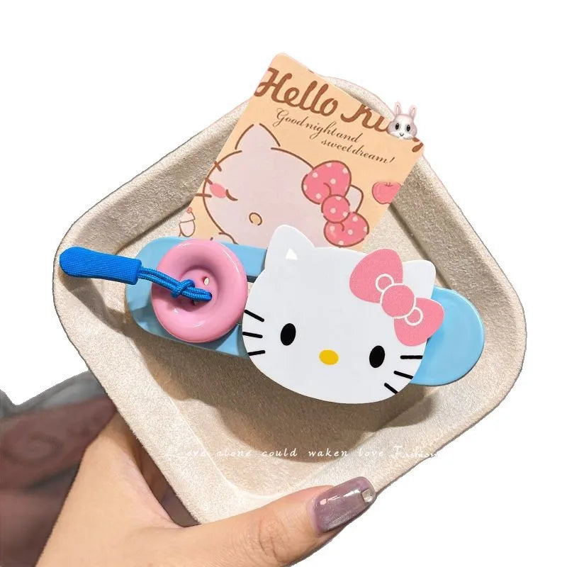 Hello Kitty Cartoon-Style Fashion Hair Clips Luxurious Twisted Hair Clips Updo Clips Versatile Hair Accessories Qme