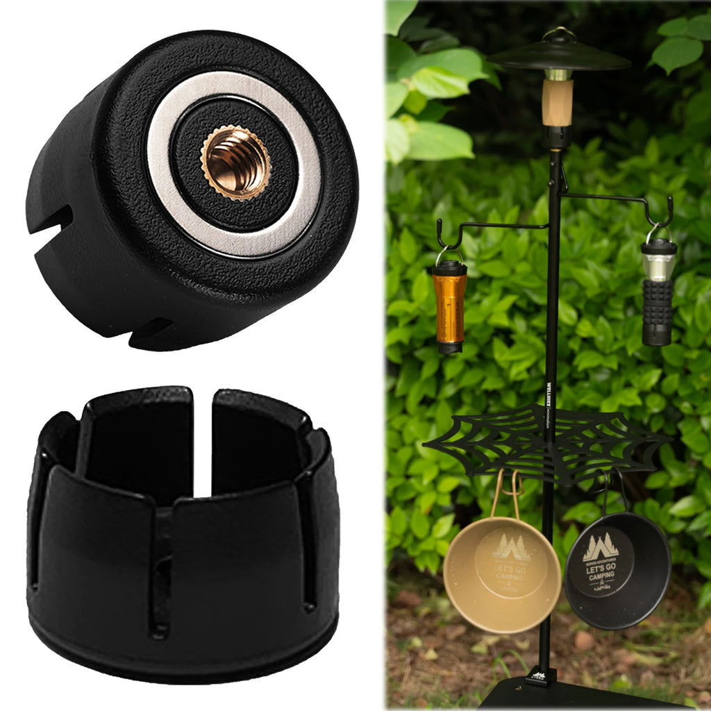 1-5Pcs Portable Lantern Base Supplies for GZ Accessory Magnetic Flashlight Lantern Base Transfer Adapter Flashlight Light Holder Qme