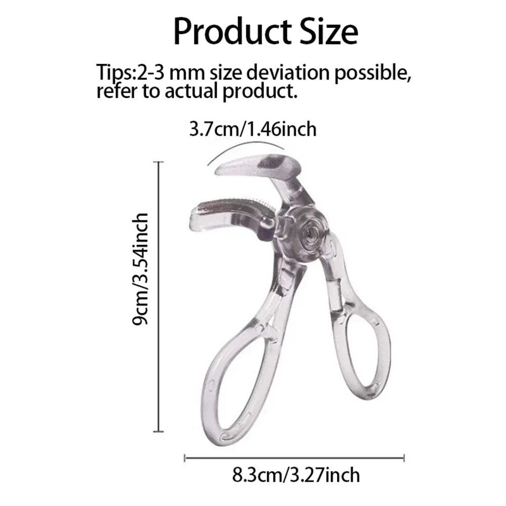 Dual-type Eyelash Curler Comb Wide Partial Clip Options Waterproof Qme