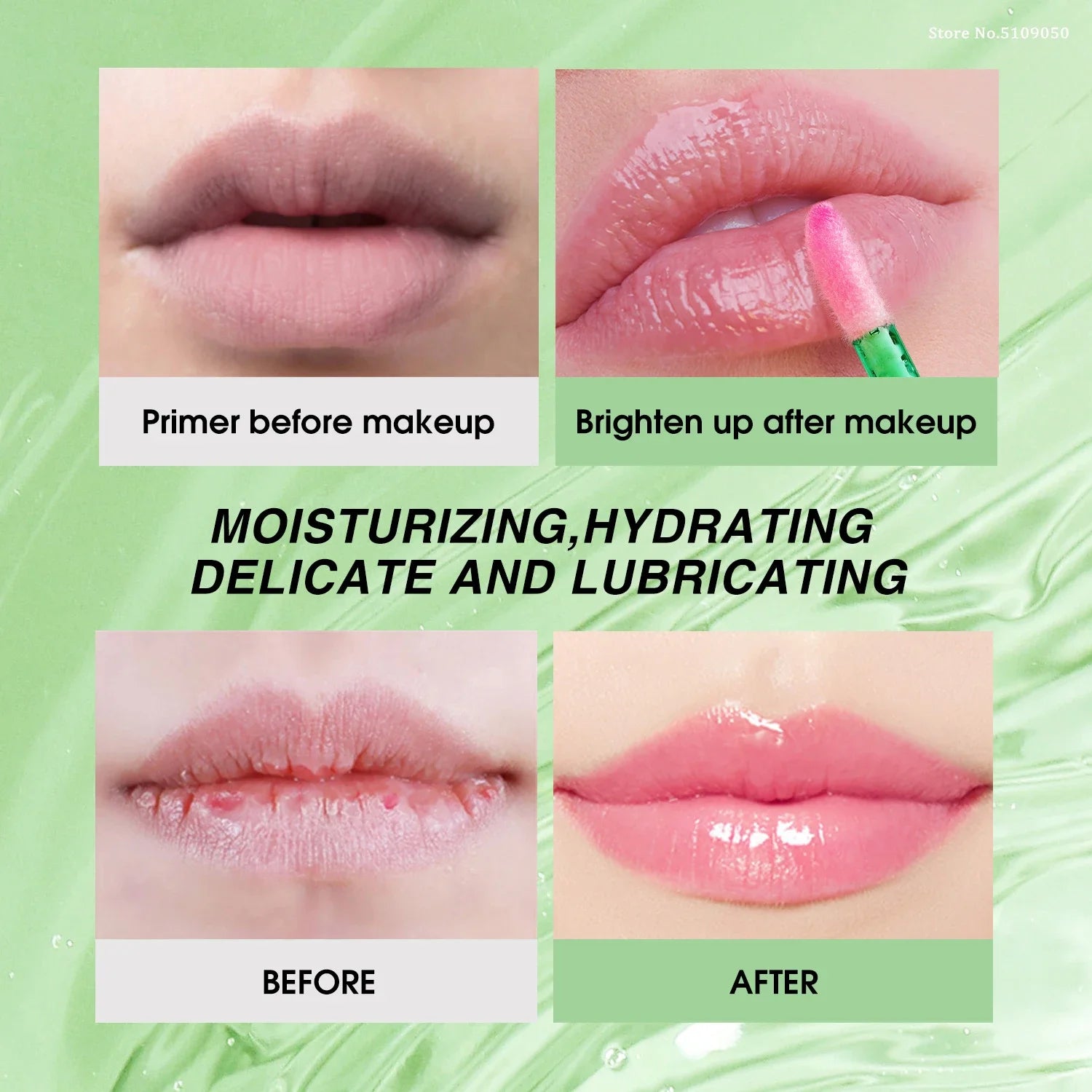Natural Aloe Lipstick Lip Tint Long Lasting Waterproof Moisturizing Nourish Color Lip Gloss Changeable Color Lip Oil Lip Balm Qme