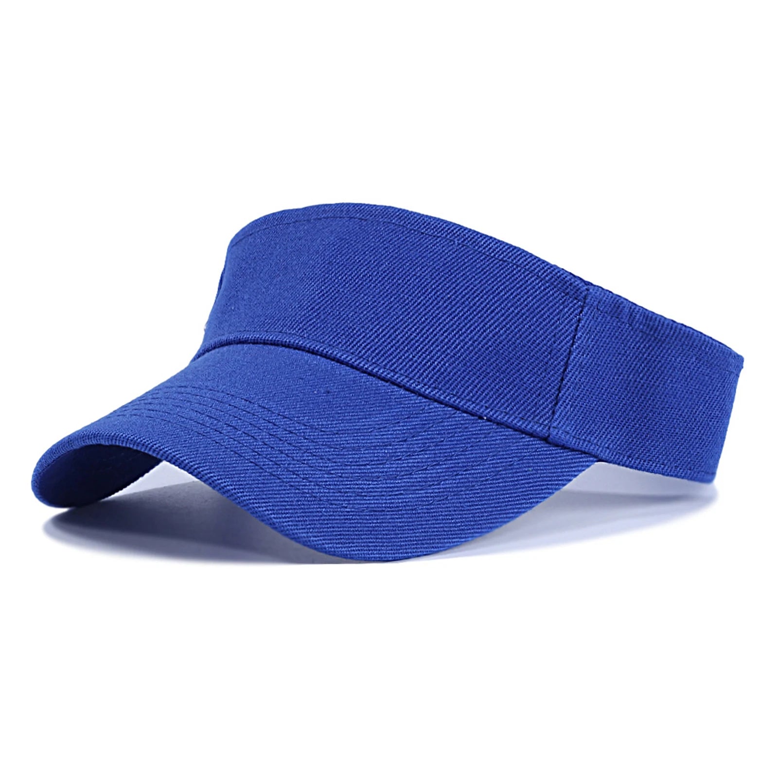 Men and Women Empty Top Sports Hat Running Hiking Sun Protection Cap Solid Color Fashion Casual Outdoor Hiking Sun Shaded Cap Qme Royal Blue One Size