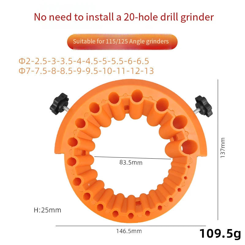 Upgrade Drill Bit Grinding Tool Multipurpose Sharpener Angle Grinder Qme