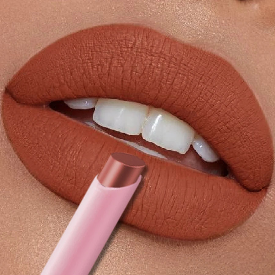 15-color Nude Red Lip Liner Pencil Brown Matte Smooth Waterproof Long Qme