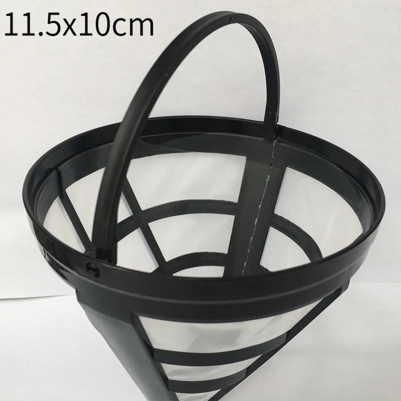 1Pc Reusable Coffee Filter Basket Cup Style Coffee Machine Strainer Mesh. Qme 1pc