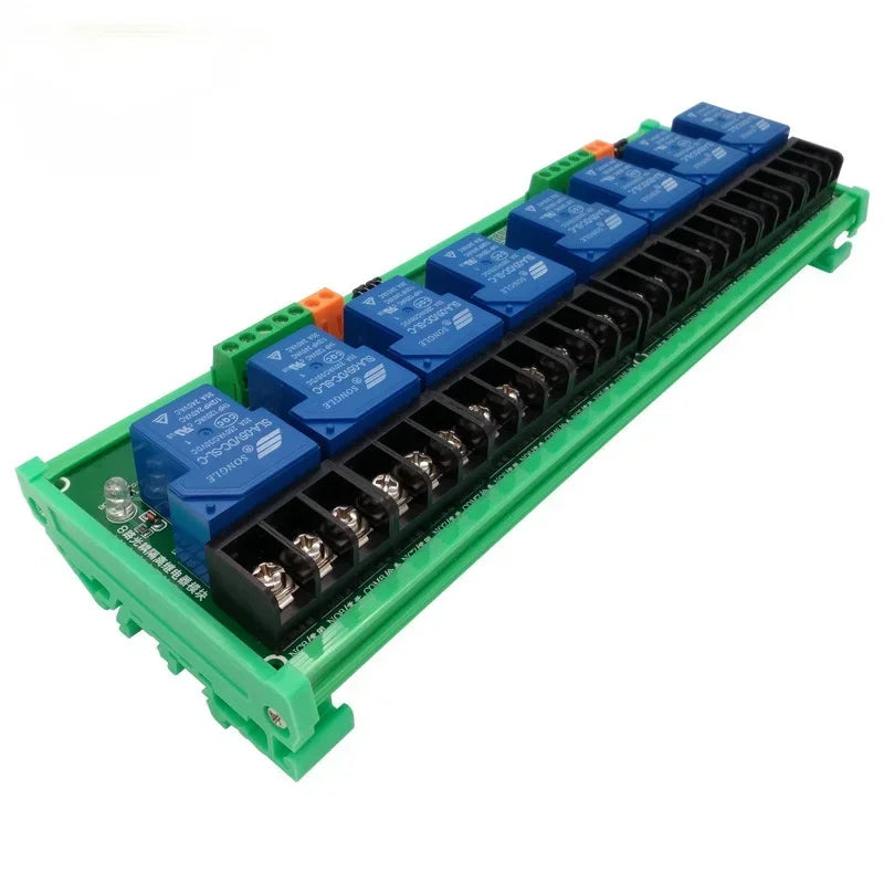 Eight 8 Channel Relay Module 30A with Optocoupler Isolation 5V 12V 24V Supports High and Low Triger Trigger for Smart Home Qme