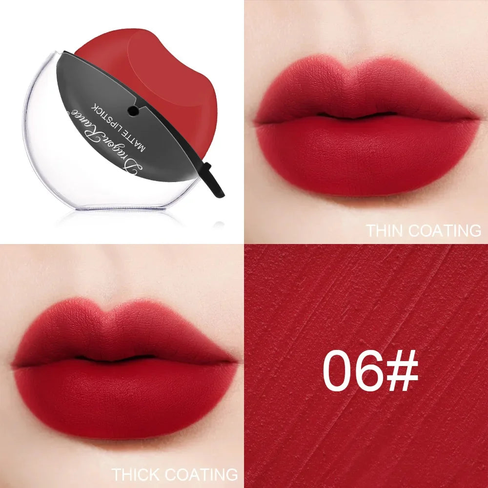 Color Changing Lazy Lipstick Squeeze Into Lips Makeup Lip Gloss Matte Waterproof Long Lasting Non-stick Cup Tint Balm Cosmetic Qme 06 matte