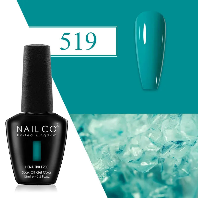 NAILCO Plum Gel Nail Polish Matte Coat Autumn Winter Semi Permanent