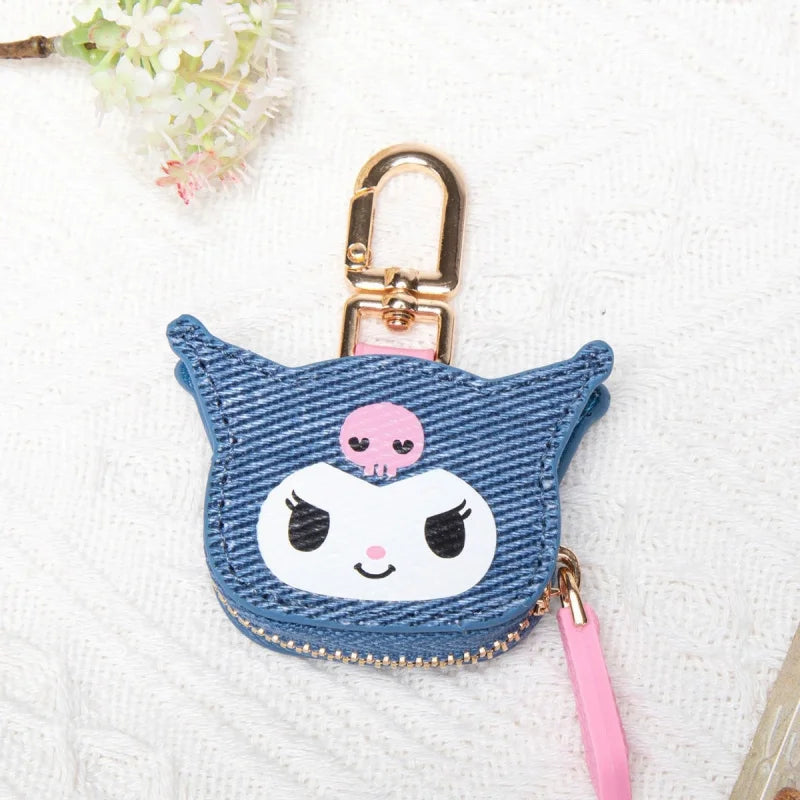 Cute Colorful Clowmi Keychain Charms Mini Cartoon-Style Stylish Bag Charms Coin Purse Qme