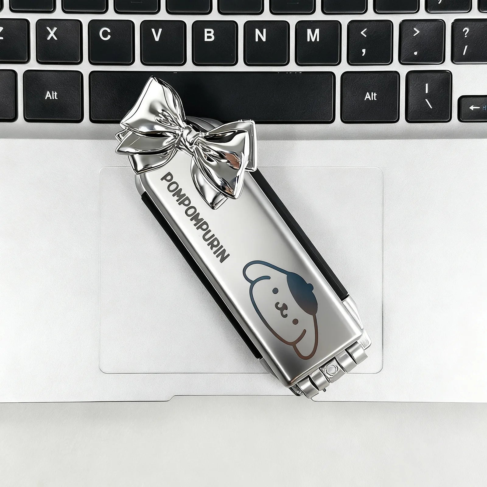 Hello Kitty Silver Folding Air-Cushion Comb Instagram-Style Comb with Mirror Portable Mini Comb with Mirror for Students Qme 5