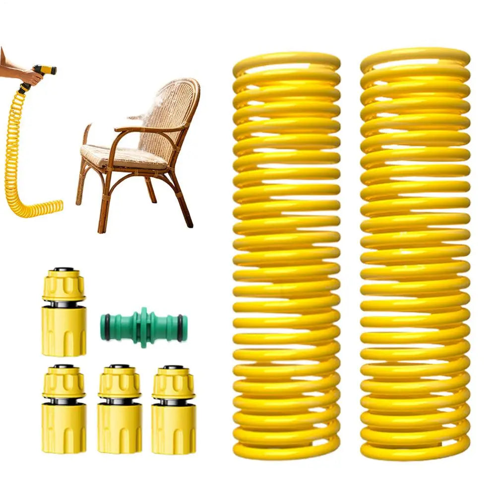 Coiled Garden Hoses Retractable Spring Design Watering Sprayer Pipe Water Hose For Camper Yard Lawn Car Outdoor RV Pet Bathing Qme China Mainland B