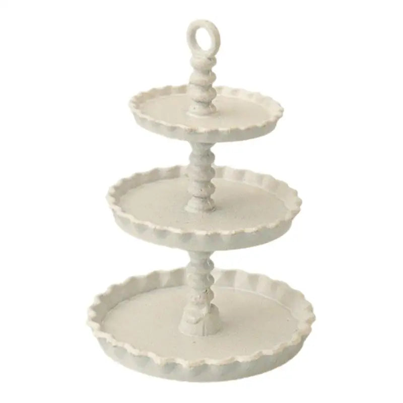 Dollhouse Mini Cake Tray Model Simulation Miniature Stand Ornament Qme
