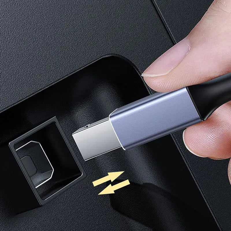 USB-C USB B 2 0 Printer Cable High-speed Braided Reliable Data Qme