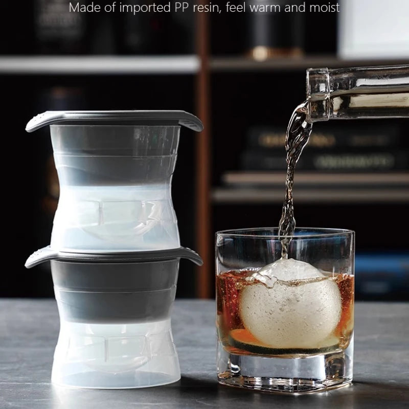 Whiskey Round Large Ice Hockey Mold Maker Kitchen Spherical Silicone Qme
