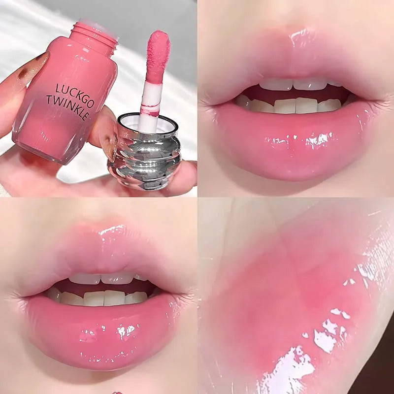 6-color Mirror Water Light Lip Glaze 6 Colors Highly Pigmented Stain Qme L13-06