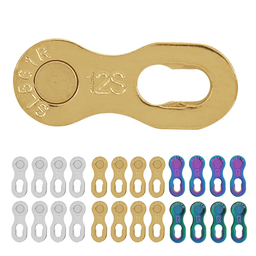 Bike Chain Link 4Pair Steel Bike 12Speed Chain Missing Link Connector Parts Cycling Accessory Chain Link Bike Chain Part Qme