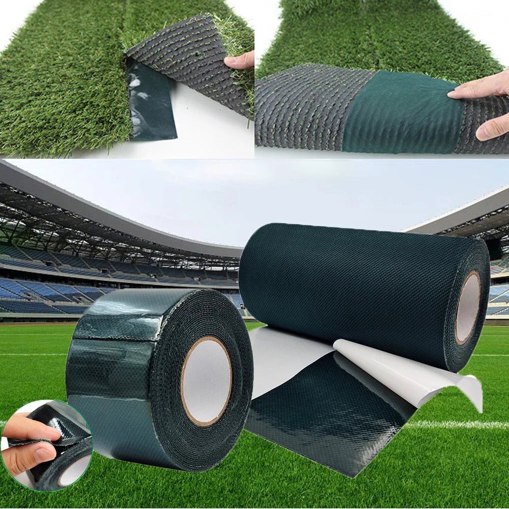 Artificial Grass Turf Self Adhesive Seam Tape High Viscosity Repair Tape for Lawn Garden Carpet Simulation Grass Connection Qme