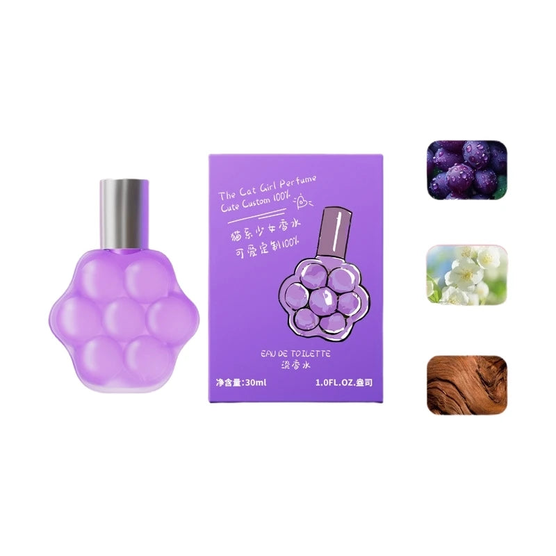 Long-Lasting Flower Fruit Scent Perfume Mini Perfume Deodorant Refreshing Fragrance Spray Women'S Long-Lasting Eau De Toilette Qme grape candies China Mainland