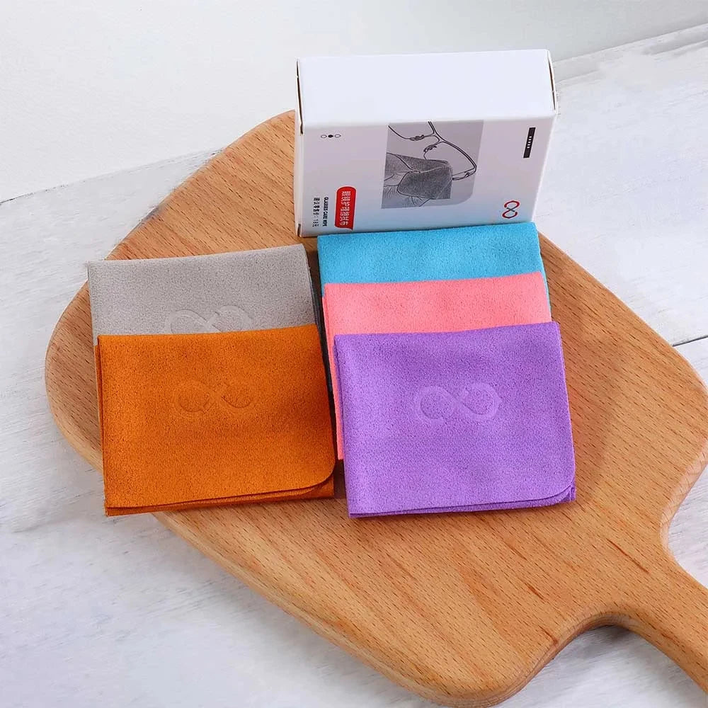 5/10Pcs Suede Glasses Clean Microfiber Glasses Cleaning Cloth For Lens Phone Screen Cleaning Wipe High Quality Qme