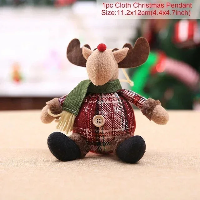 Santa Claus Doll Chirstmas Decorations Home Decor Table Elk Doll Christmas Ornaments Xmas Navidad Gifts Happy New Year 2025 Qme 1 AS PICTURE