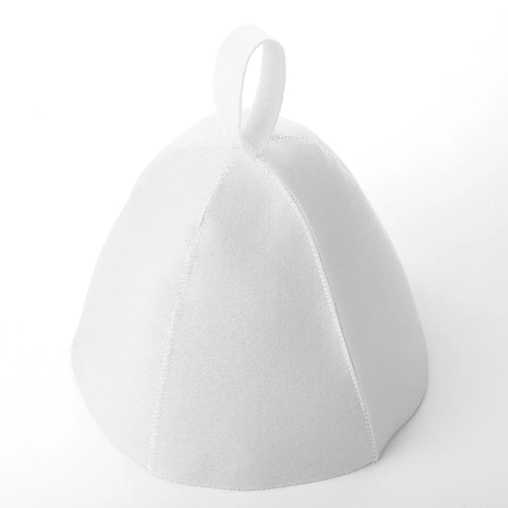 Anti Heat Sauna Hat Thicken Wool Felt Shower Cap Hair Turban Sauna Quickly Towel Drying Towel Hats Qme