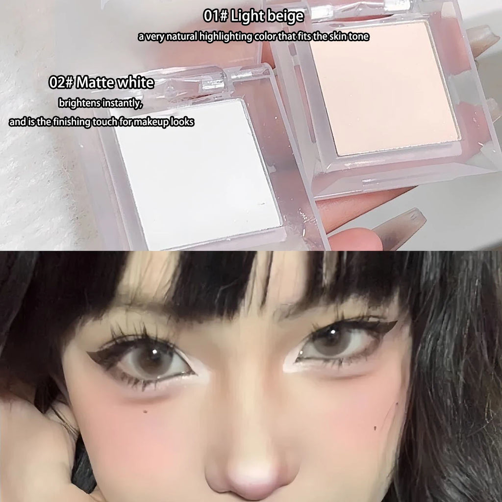 Long-lasting Matte White Smoky Black Eyeshadow Palette Delicate Qme
