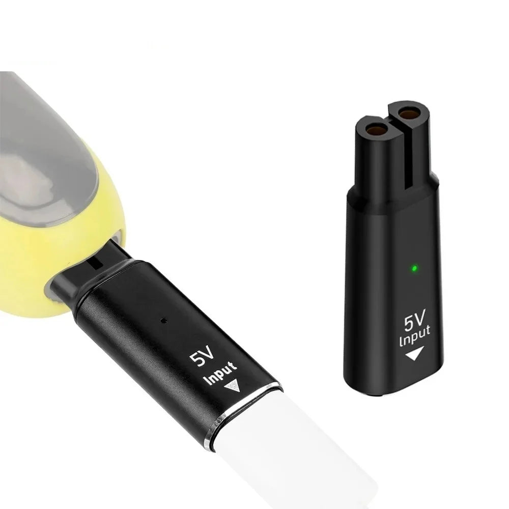 Portable Beard Trimmer 5V Shaver Charger USB Adapter Type C Connector for Philips BT3238/15、QP2724、QP2834、BT3230、MG7910、MG5910 Qme