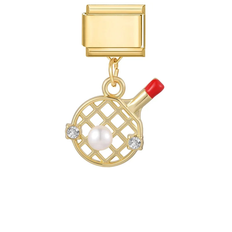 Charm Cute Cartoon Pearl Dogs Horse Pendant Italian Link Fit Bracelet