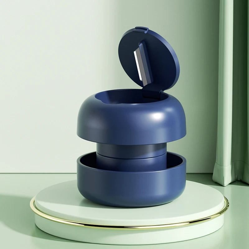 Pill Cutting Dispenser Organizer 1 Portable Grinder Cutter Qme 6CM blue