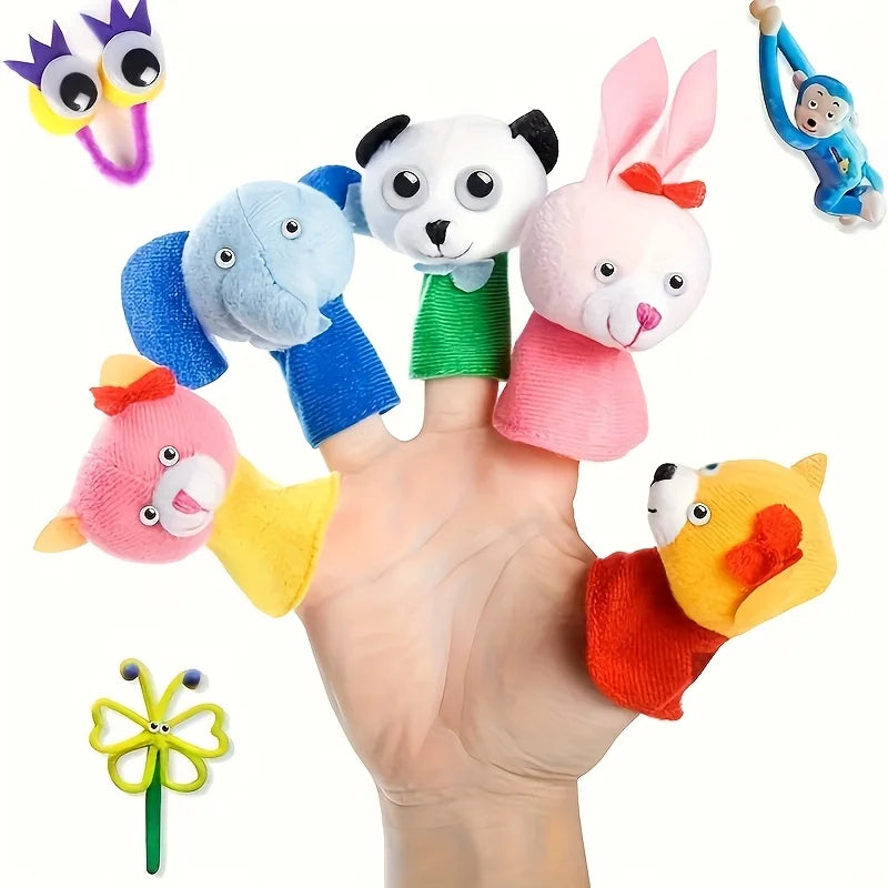 20pcs DIY Movable Eyes Simulation Animal Eyeball Black White Color Self-Adhesive Doll Eye Kindergarten Children Craft Supplies Qme
