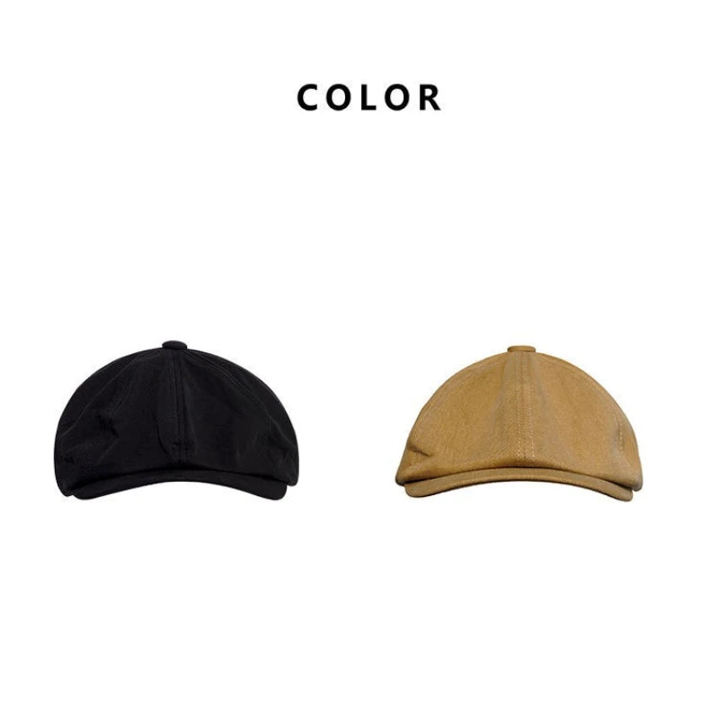 Retro Trendy Forward Hat Versatile Painter Face-slimming Autumn Beret Qme