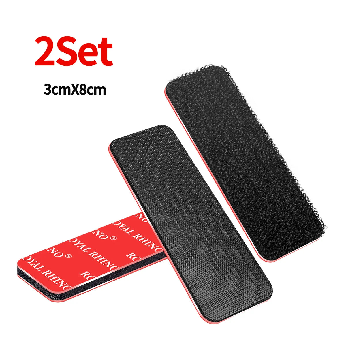 High-Adhesion Hook & Loop Pads Self-Adhesive Backing for DIY Floor Pads High Adhesion Heat-Resistant Hook and Loop Fasteners Qme 2set-3cmX8CM