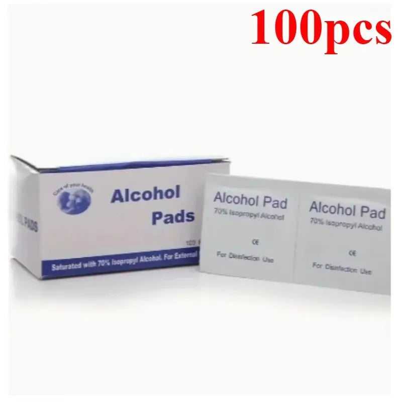 Disposable disinfection car interior cleaning wound treatment essential for home, 75% alcohol disinfection cotton paper Qme 100pcs