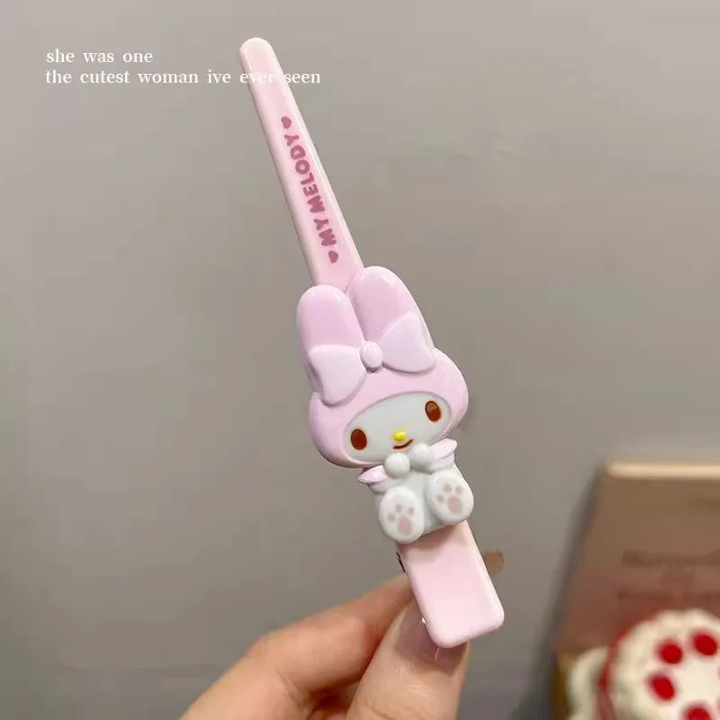 New Hello Kitty Cute Hair Clips Elegant and Stylish Updo Clips Sweet and Cute Cartoon Hair Accessories Qme 6