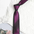 Men Tie Luxury Fashion Jacquard Black Red Necktie Plaid Patchwork Qme A4