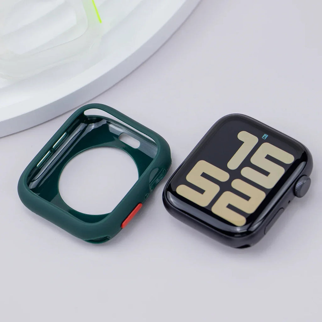 Candy Soft Silicone Case For Apple Watch Cover Ultra 9 8 7 6 Se 45mm 42mm 44mm 40mm 41mm 38mm rubber Protection watch for women Qme