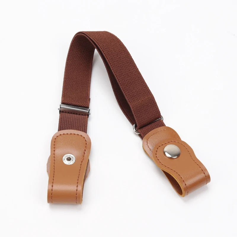 New Child Kids Buckle-Free Elastic Belt No Buckle Stretch Belt for Boys Girls Adjustable Children for Jeans Pants Lazy Belts Qme A12 40-65cm China Mainland