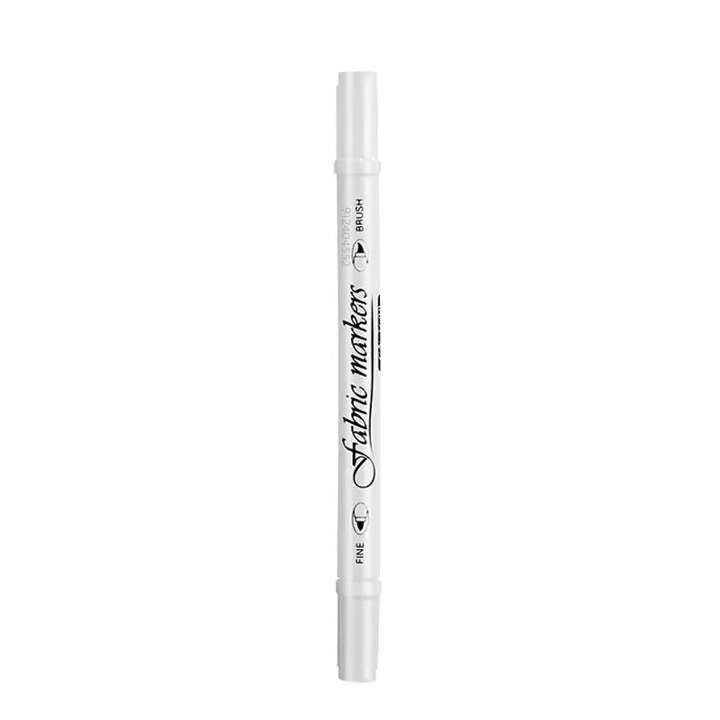 1-6pcs Waterproof Double Tip White Paint Marker Pens,for Fabric Shoe Clothes DIY Art Graffiti Hand-Painted Stationery Supplies Qme 1 white pen