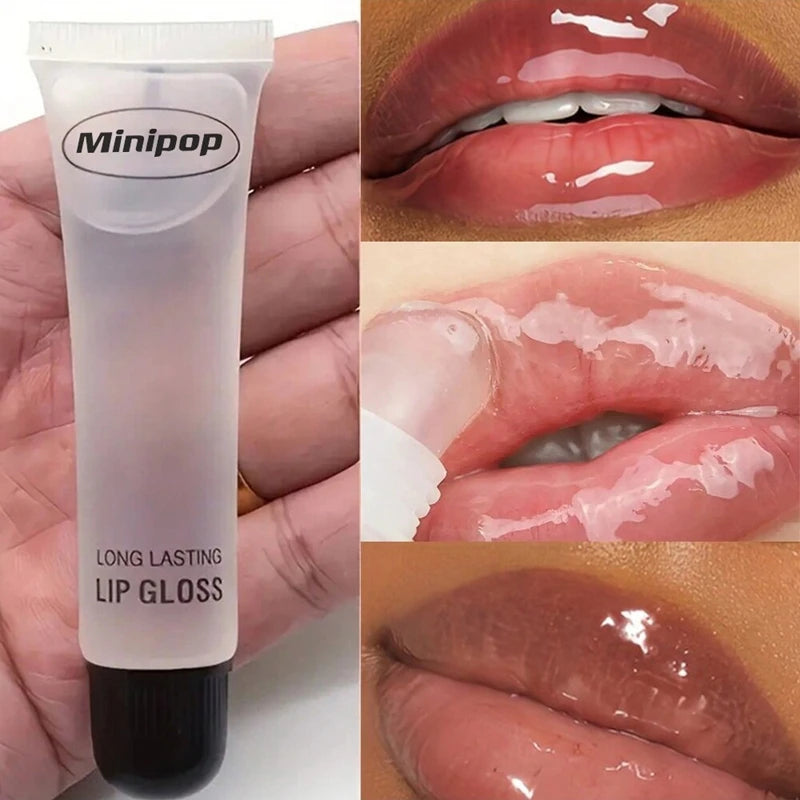 Lip Gloss Moisturizer Plumper Long Lasting Sexy Lips Pump Transparent Waterproof Volume Lip Clear Lipgloss Base Clear Lip Gloss Qme