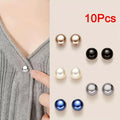 10 Uds. Alfileres de botón de perlas, fundas decorativas para botones de seguridad DIY para zapatos, sombreros, bolsos, chales, Qme 10pcs mixed color