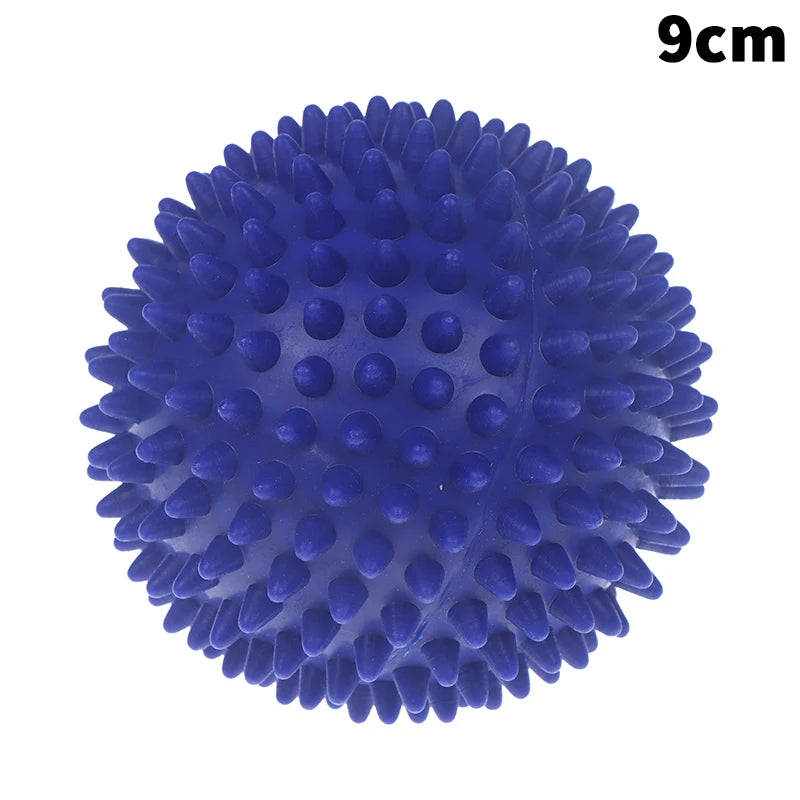 Massage Spiky Ball Yoga Training Muscle Discomfort Stress Massager Qme 9cm Dark blue