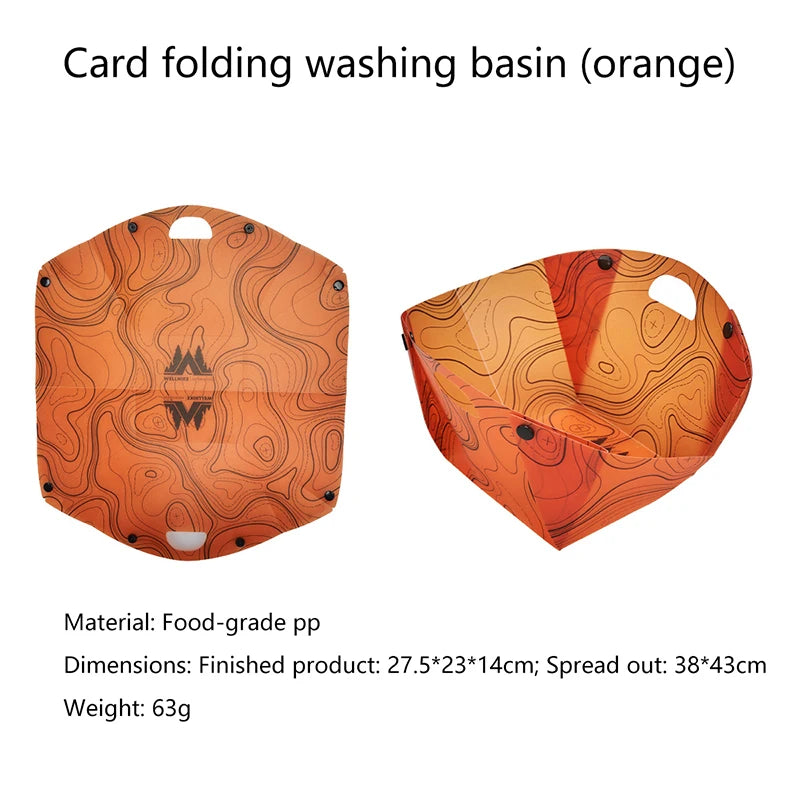 Outdoor Lightweight Folding Tableware Portable Bowl Plates Coffee Qme 6