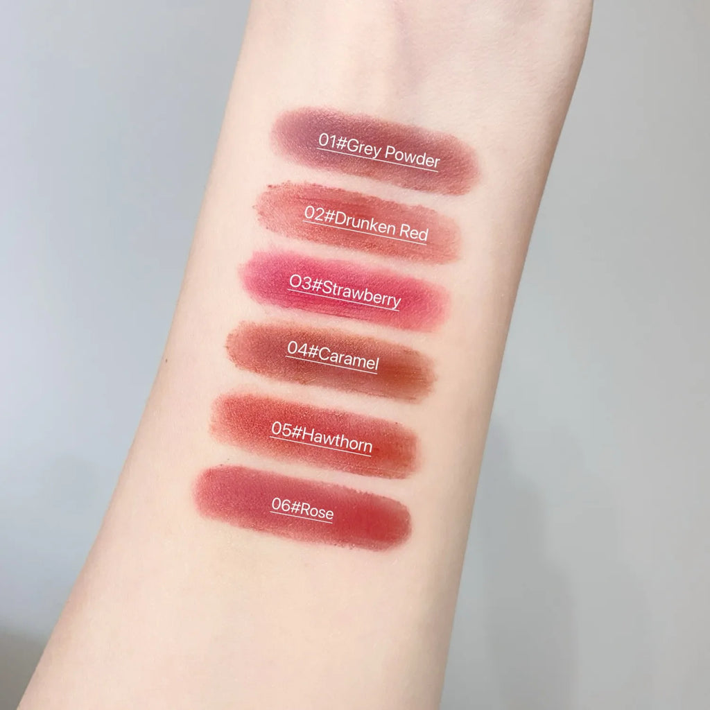 SHAQINUO Velvet Mist Lip Glaze Matte Clay Long-lasting Non-drying Qme
